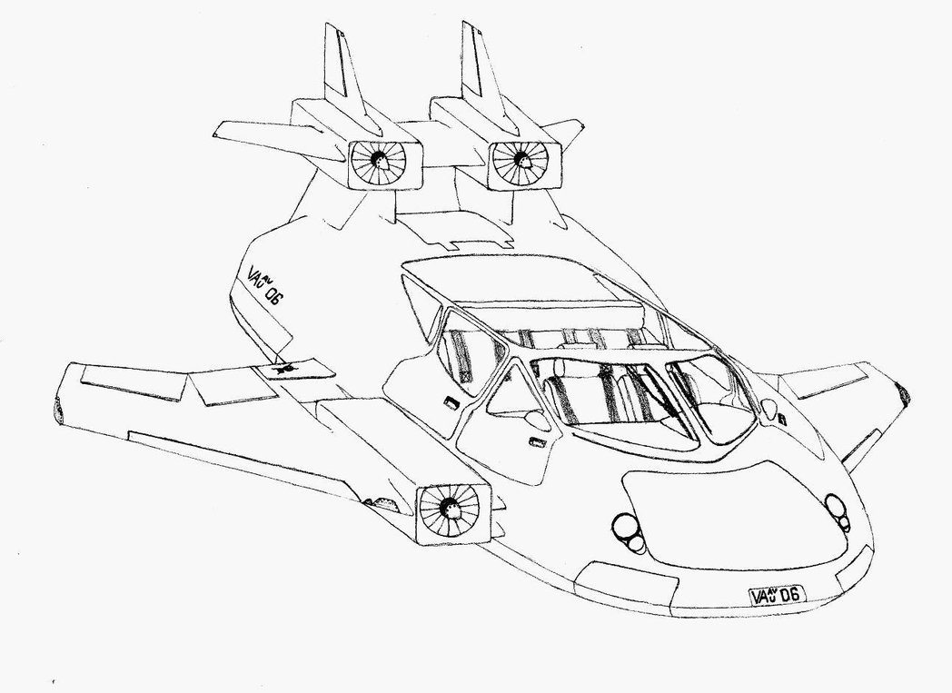 Flying Car Drawing at GetDrawings Free download