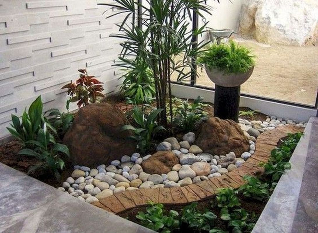 25 Beautiful Front Yard Rock Garden Landscaping Design Ideas