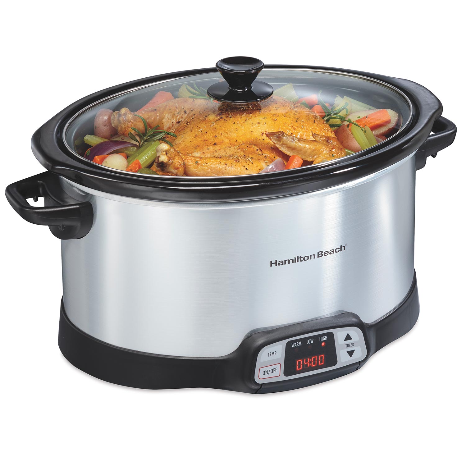 Home & Garden Hamilton Beach Large Slow Cooker Crock Pot 8 qt Oval