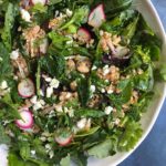 White bean farro salad! When you need a little more than greens! Arugula, cannellini beans, farro, shallots and a oil and vinegar dressing!