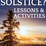 What Is Winter Solstice - Winter Solstice Kids Activities - Evergreen tree on a snowy ground with the sun in the background What Is Winter Solstice? Science Behind Solstice and Lesson Plans, Traditions, Activities