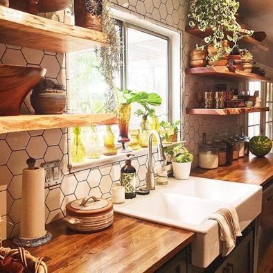 Beautiful Bohemian Style Kitchen Decoration Ideas 07