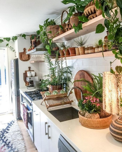 Beautiful Bohemian Style Kitchen Decoration Ideas 29