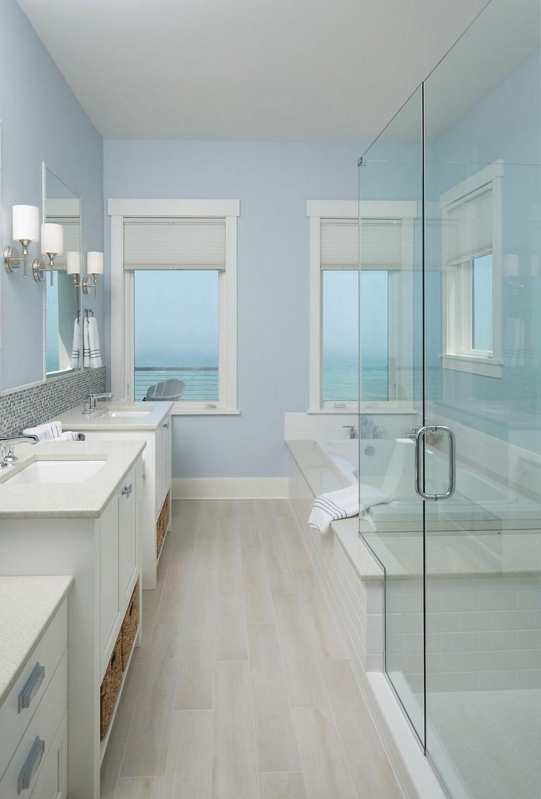 45+ Remarkable Coastal Beach Bathroom Makeover Ideas Page 36 of 49