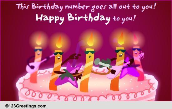 A Singing Birthday Wish! Free Songs eCards, Greeting Cards 123 Greetings