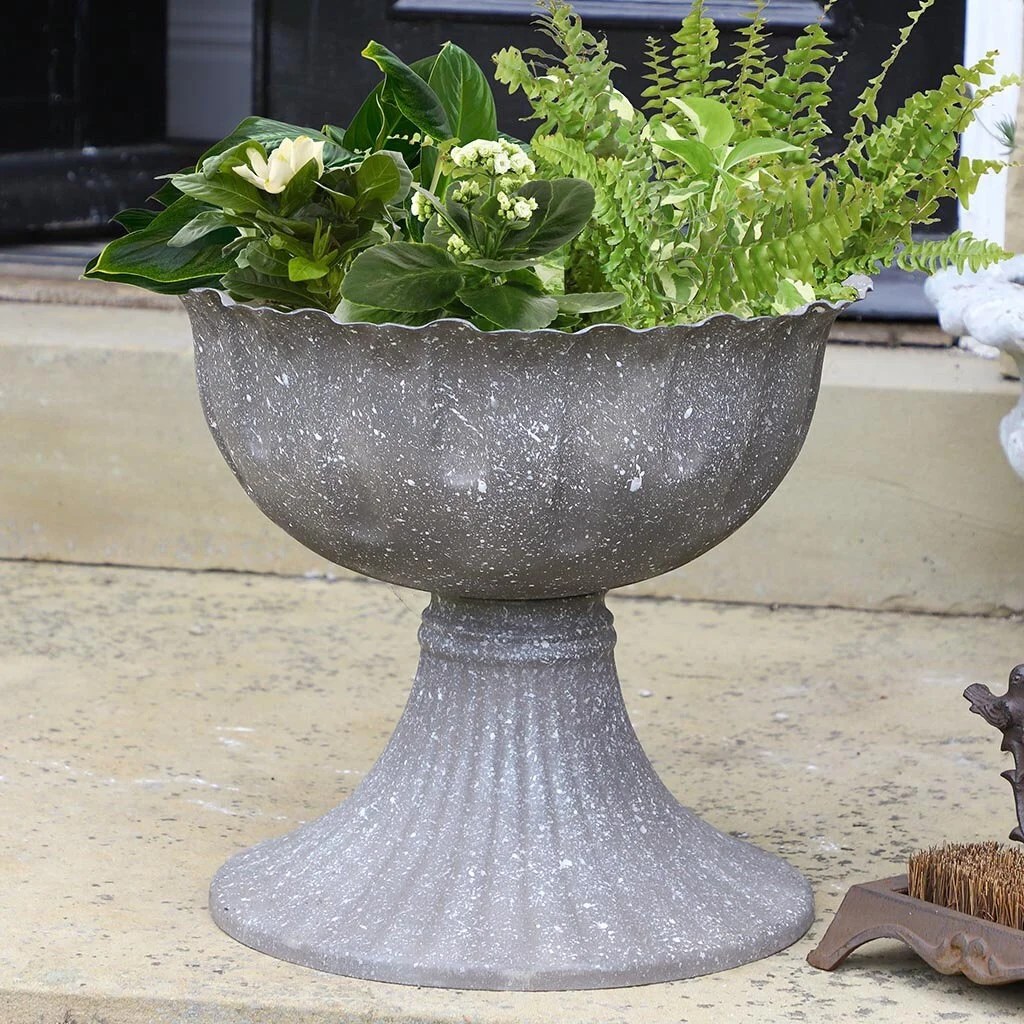 Vintage Urn Planter Extra Large Rippled Finish Garden Patio Etsy UK