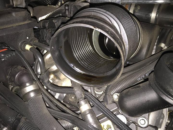 oil in air intake