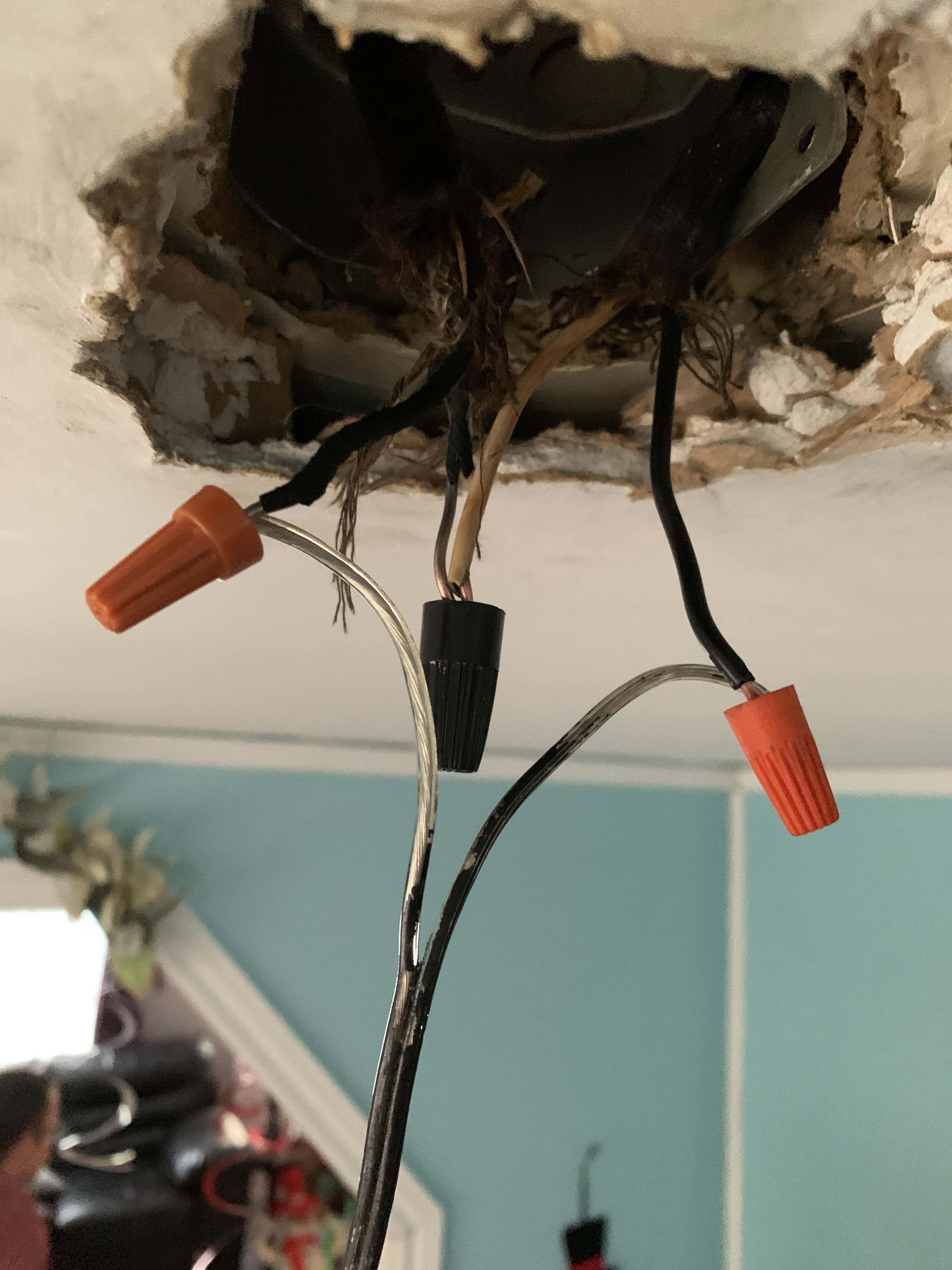 Wiring A Light Fixture With 3 Wires - Trouble Installing New Bathroom