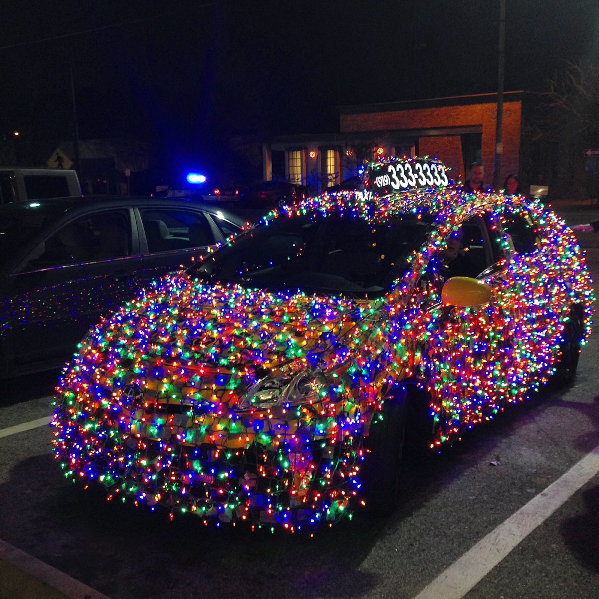 What is legal as far as Christmas lights on cars is concerned? If