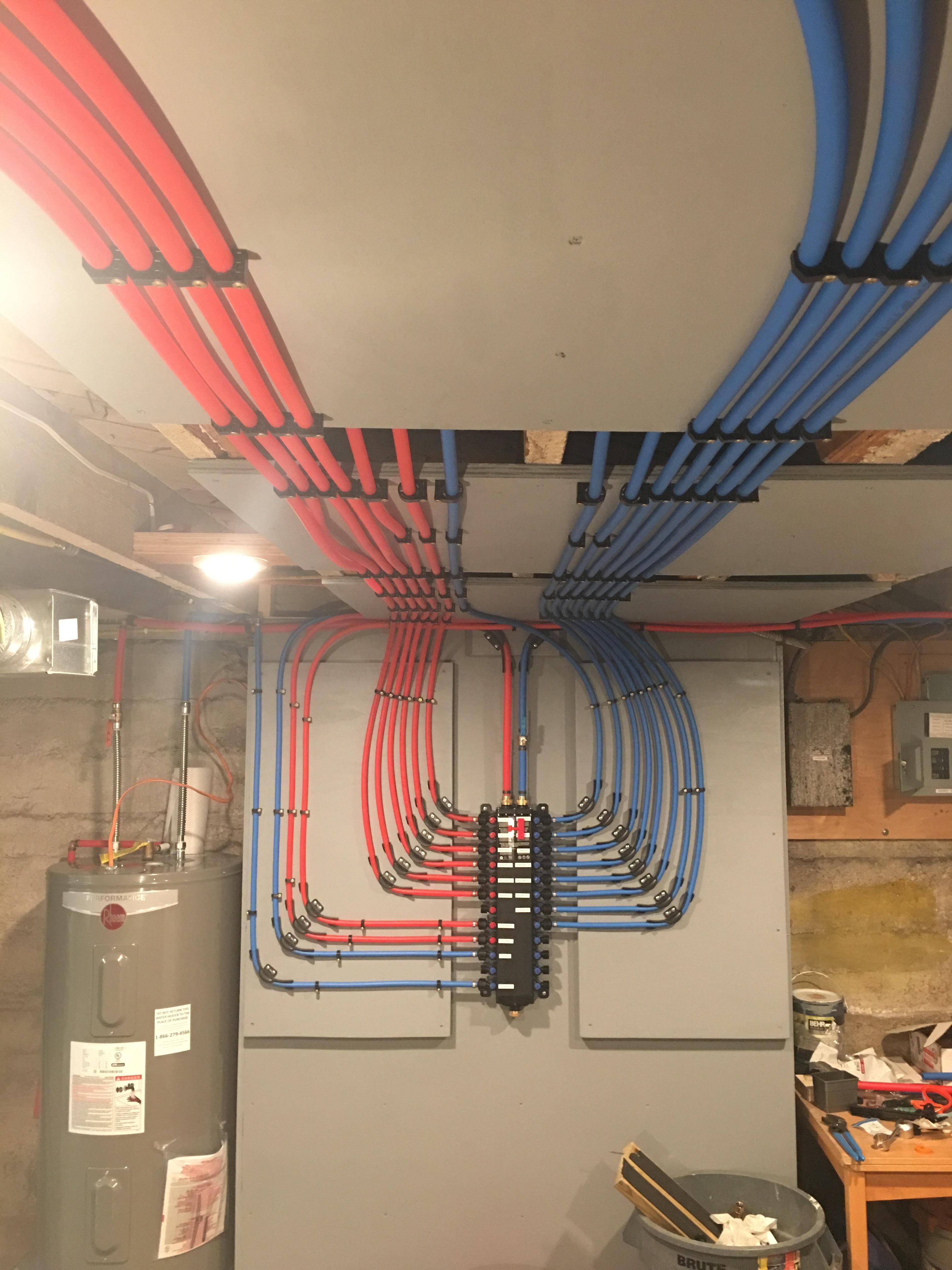 Plumbing manifold elegance. Pex : r/cableporn