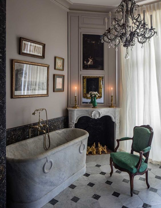 34 Sophisticated French Style Bathrooms