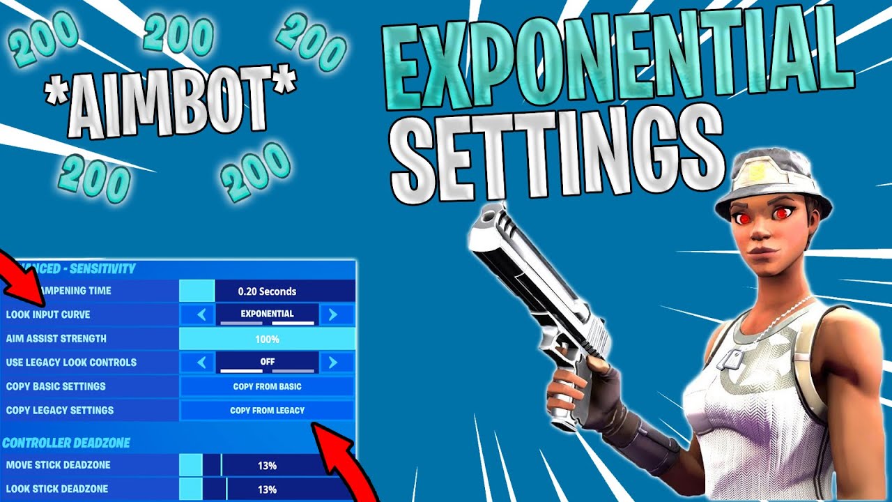 BEST Exponential *AIMBOT* Controller SETTINGS/SENSITIVITY Fortnite