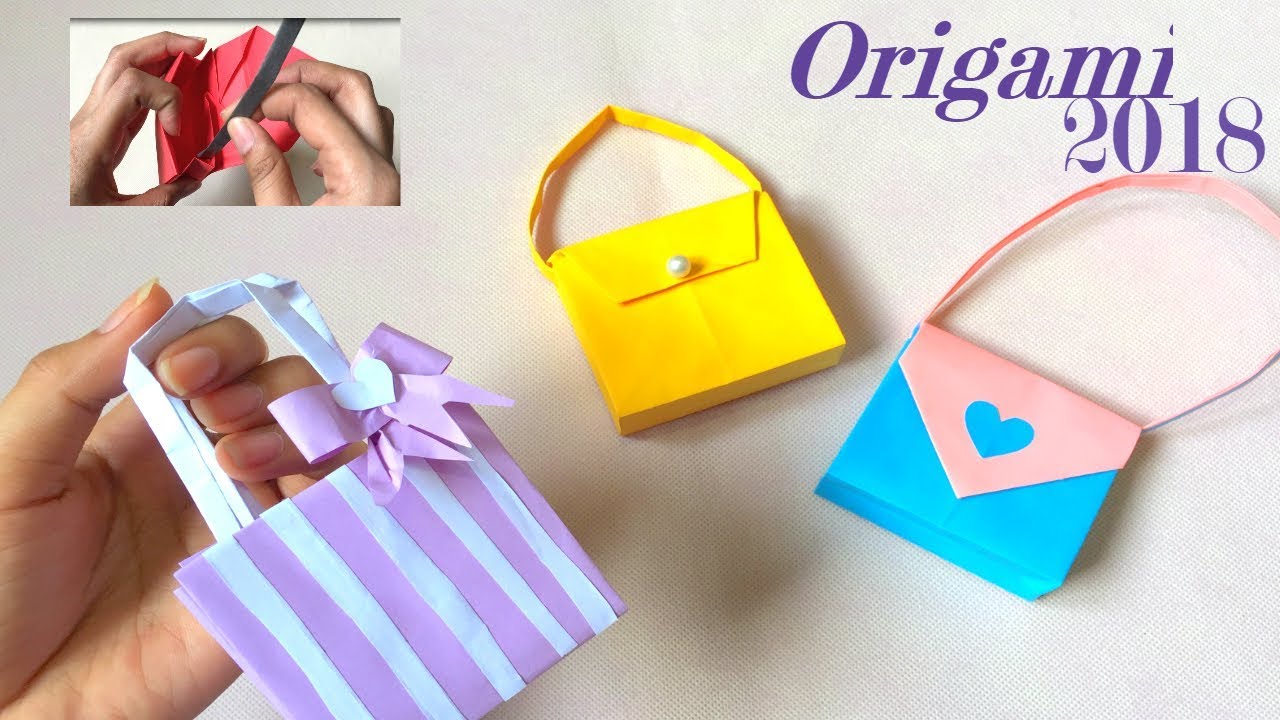 HOW TO MAKE PAPER BAG ! DIY Crafts Paper Girl's Bag YouTube