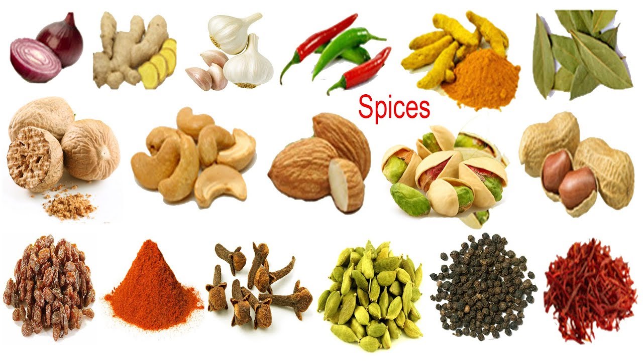 All Spices Names & Images with English & Bangla Meaning English