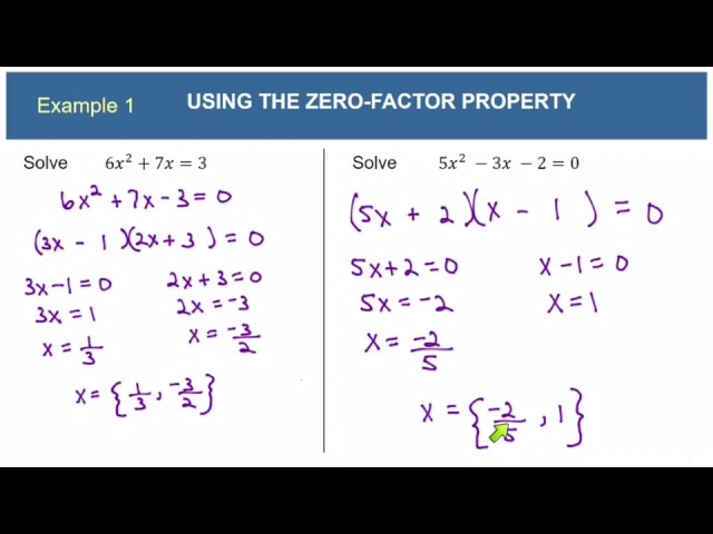 College Algebra 1 4 Quadratic Equations