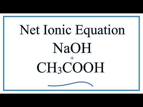 Naoh Ch3cooh Ch3coona H2o