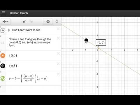 Desmos Point Slope Form With Movable