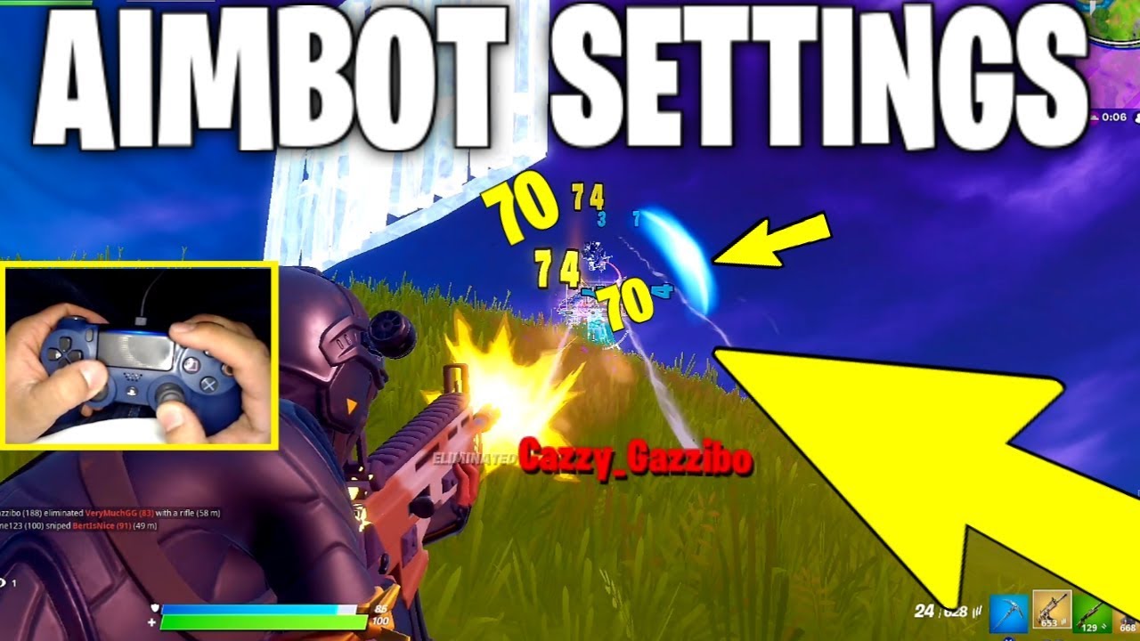 Best Aimbot Fortnite Ps4 Settings + Best Exponential Settings Montage