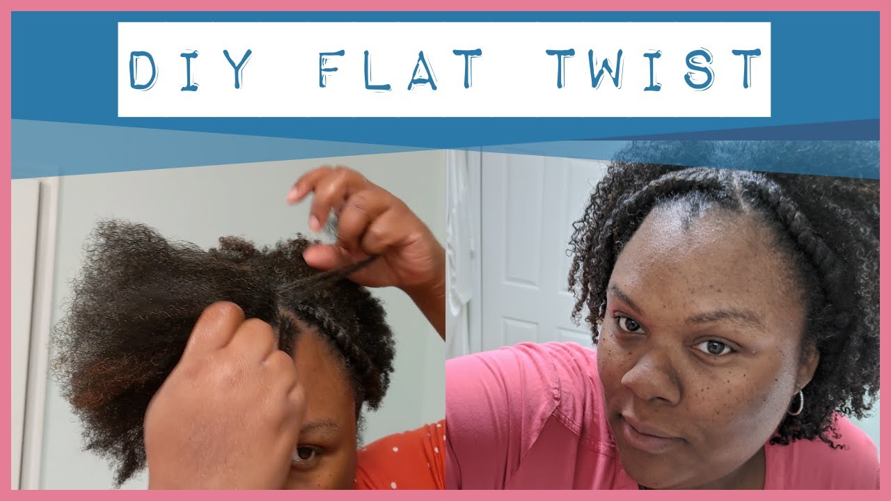 how to flat twist natural hair for beginners step by step YouTube