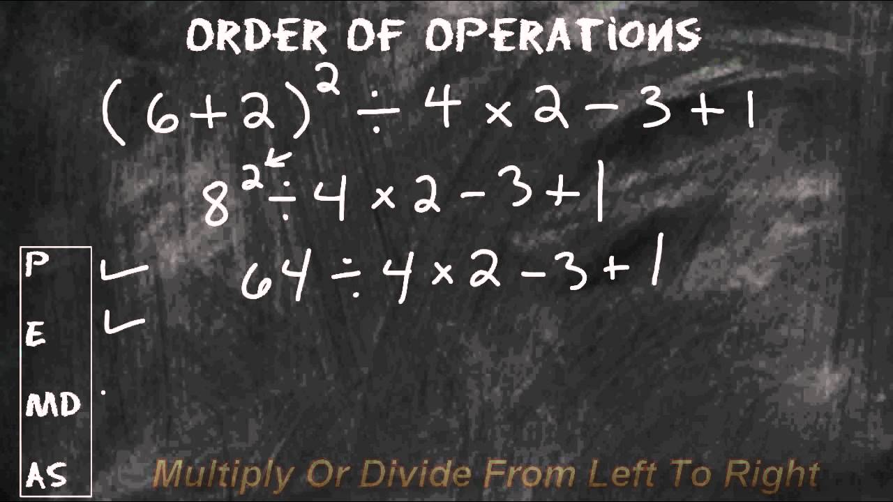 Solve Math Expressions Using The Order Of Operations - YouTube