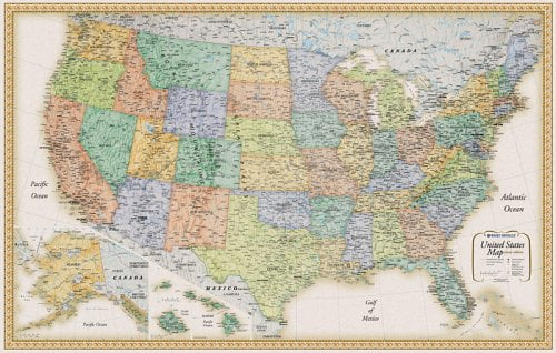 Rand Mcnally United States Wall Map (Classic Edition United States Wall