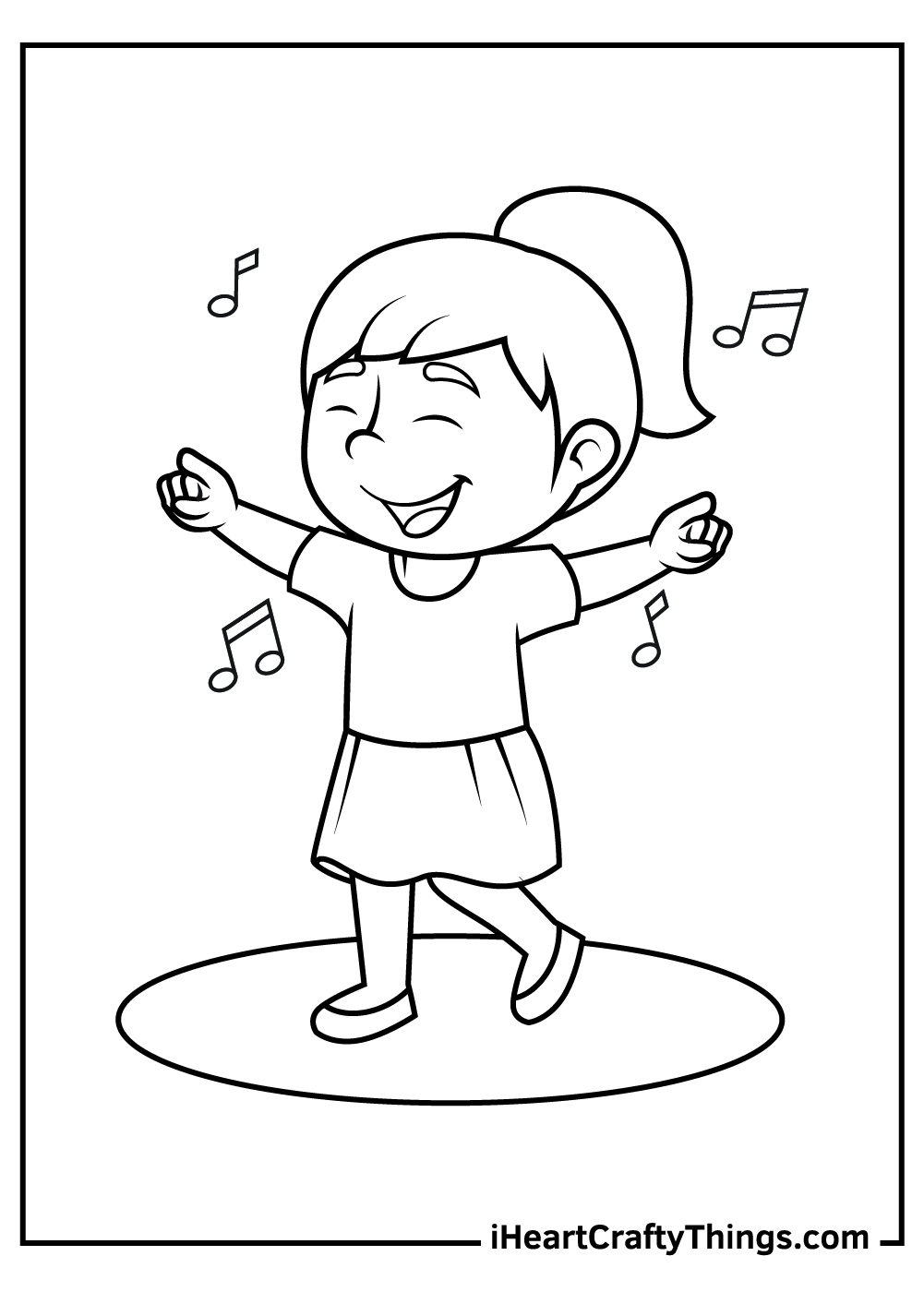 Printable Dance Coloring Pages | Printable Templates Free