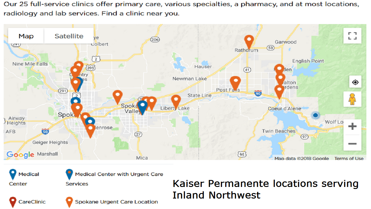 Can I get Kaiser Permanente in North Idaho?