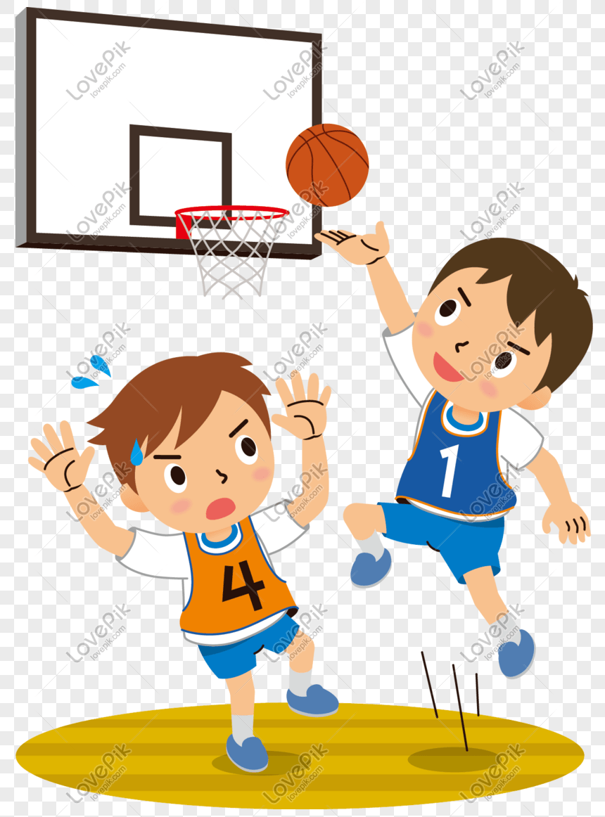 Gambar Kartun Main Basket