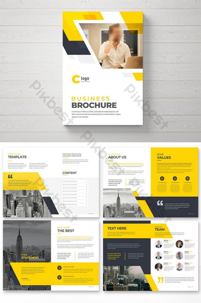 Corporate company profile template design EPS Free Download Pikbest