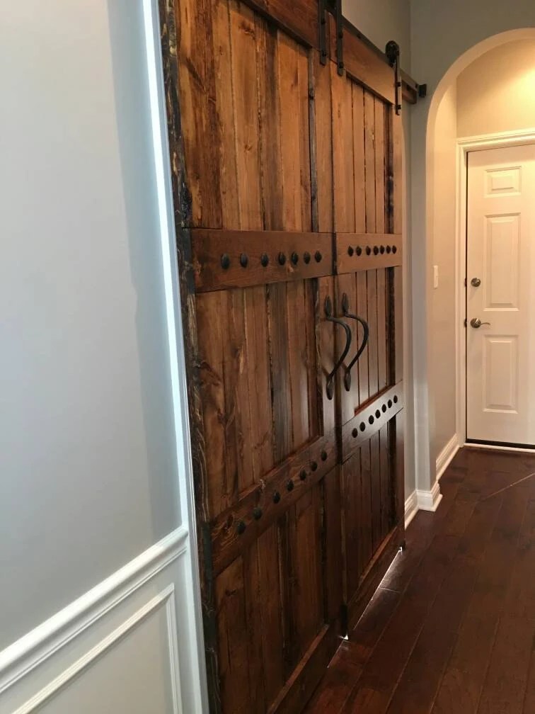 Interior Double Barn Door Package Double Doors by WoodenNail