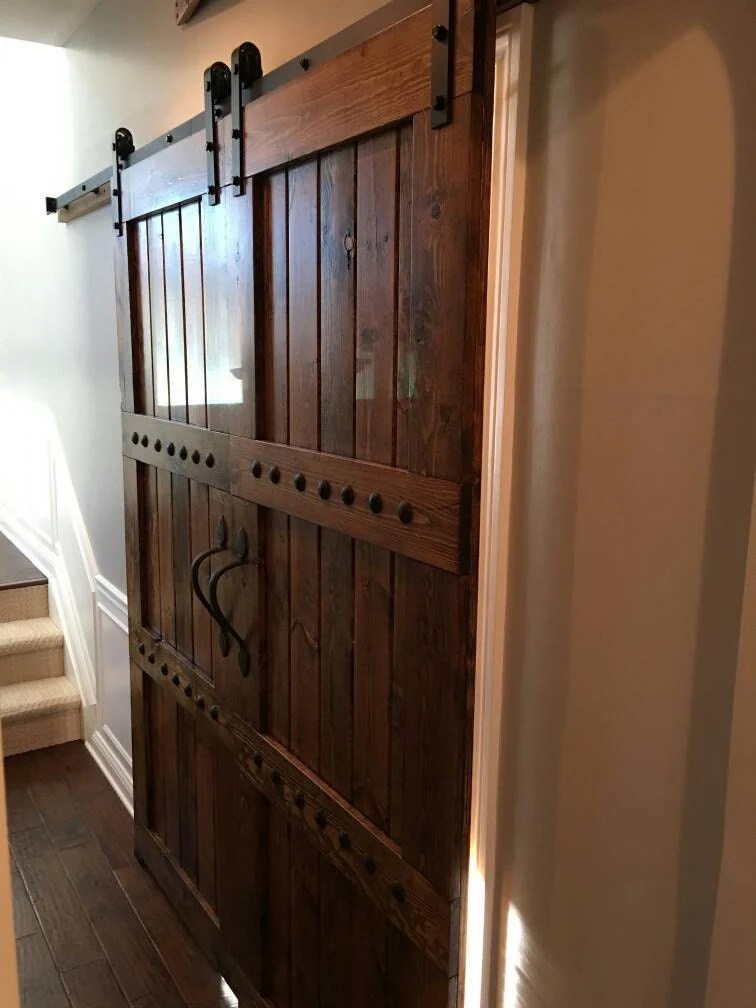 Interior Double Barn Door Package Double Doors by WoodenNail