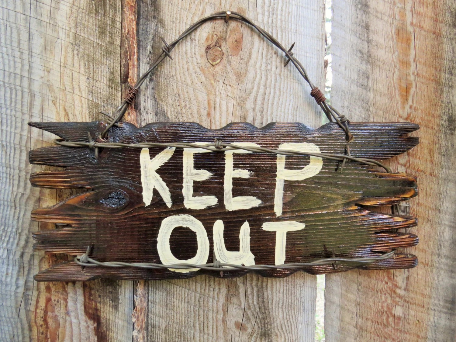 Keep Out Sign Rustic Keep Out Sign Halloween Sign Swamp Sign