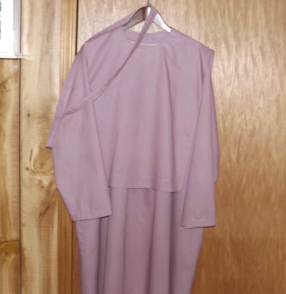 Spring Pink Cape Dress Mennonite Church Dress Size XL 24