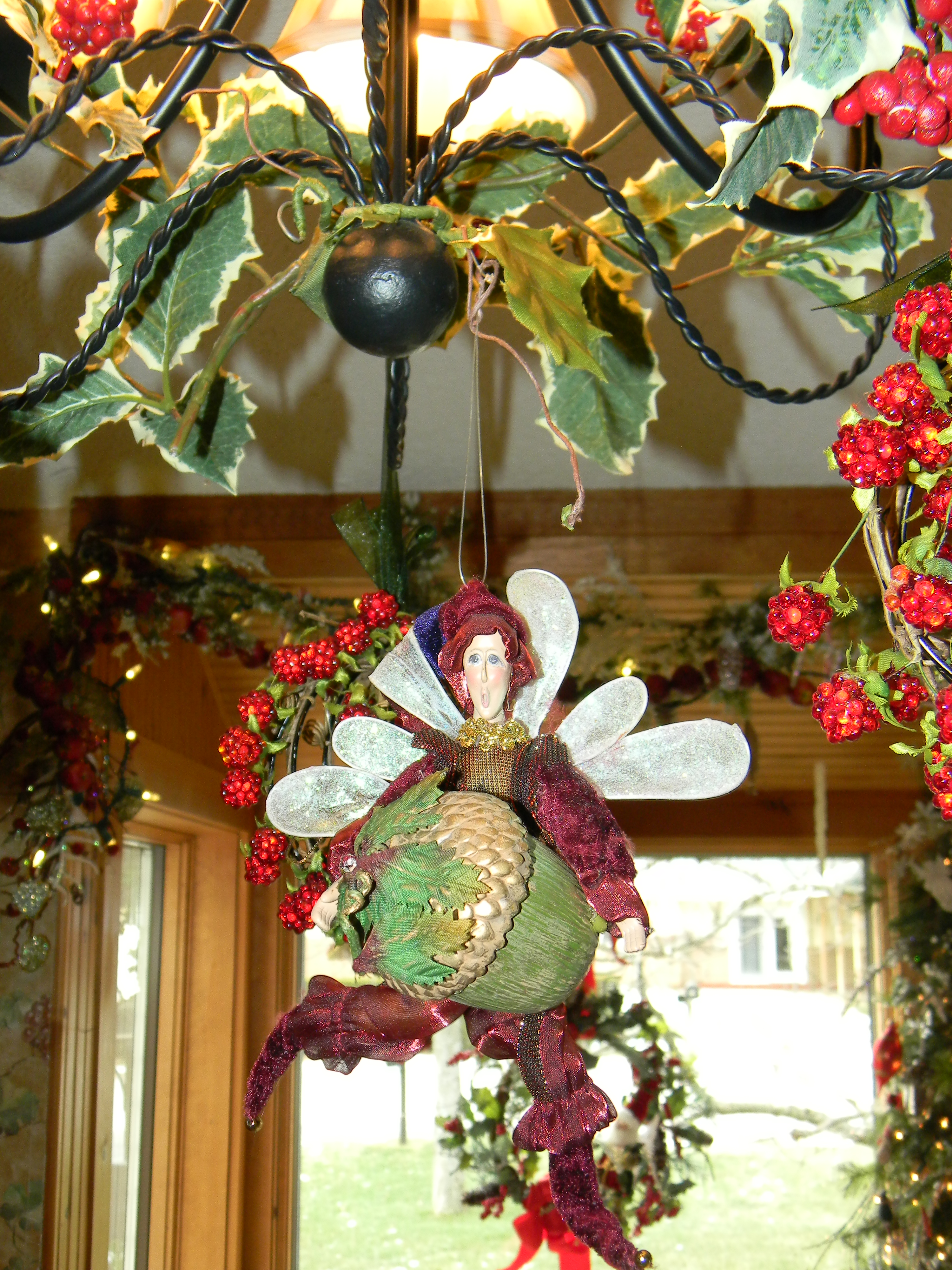 Icy Winter Wonderland Decorations Christmas Tree and Chandelier