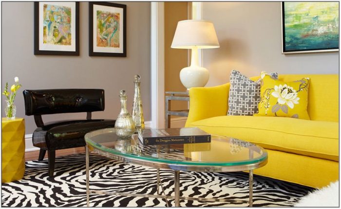 Yellow Living Room Furniture Ideas