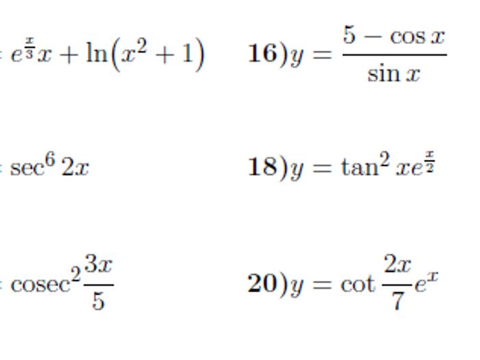 3 Differentiation worksheets (with answers) | Teaching Resources