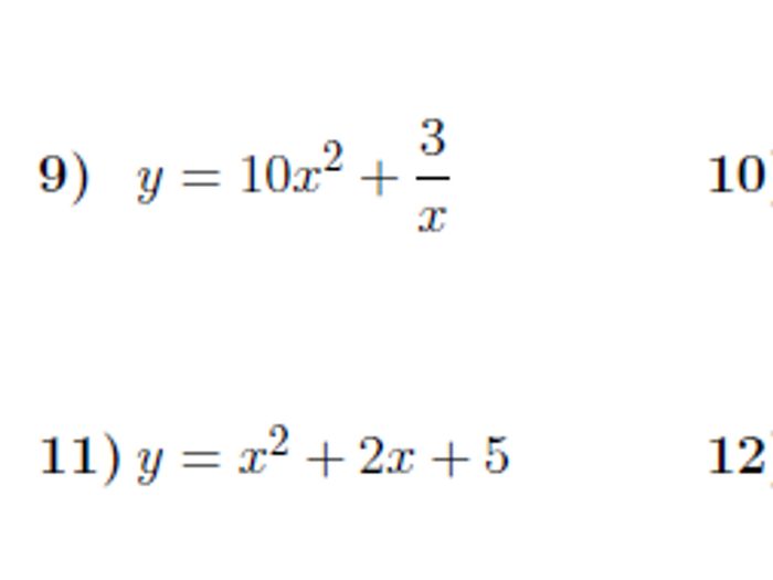 Differentiation worksheet (with solutions) | Teaching Resources