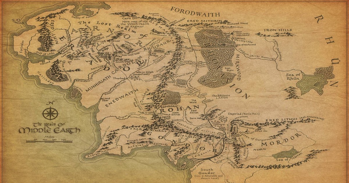 The Hobbit Interactive Map The Map Of The Hobbit