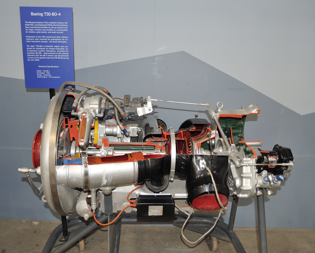 Boeing T50-BO-4 turbine engine, Pima Air Museum, Tucson, A… | Flickr