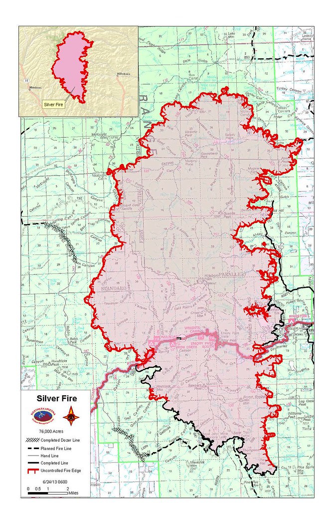 June 24 Fire Map Gila National Forest New Mexico Flickr