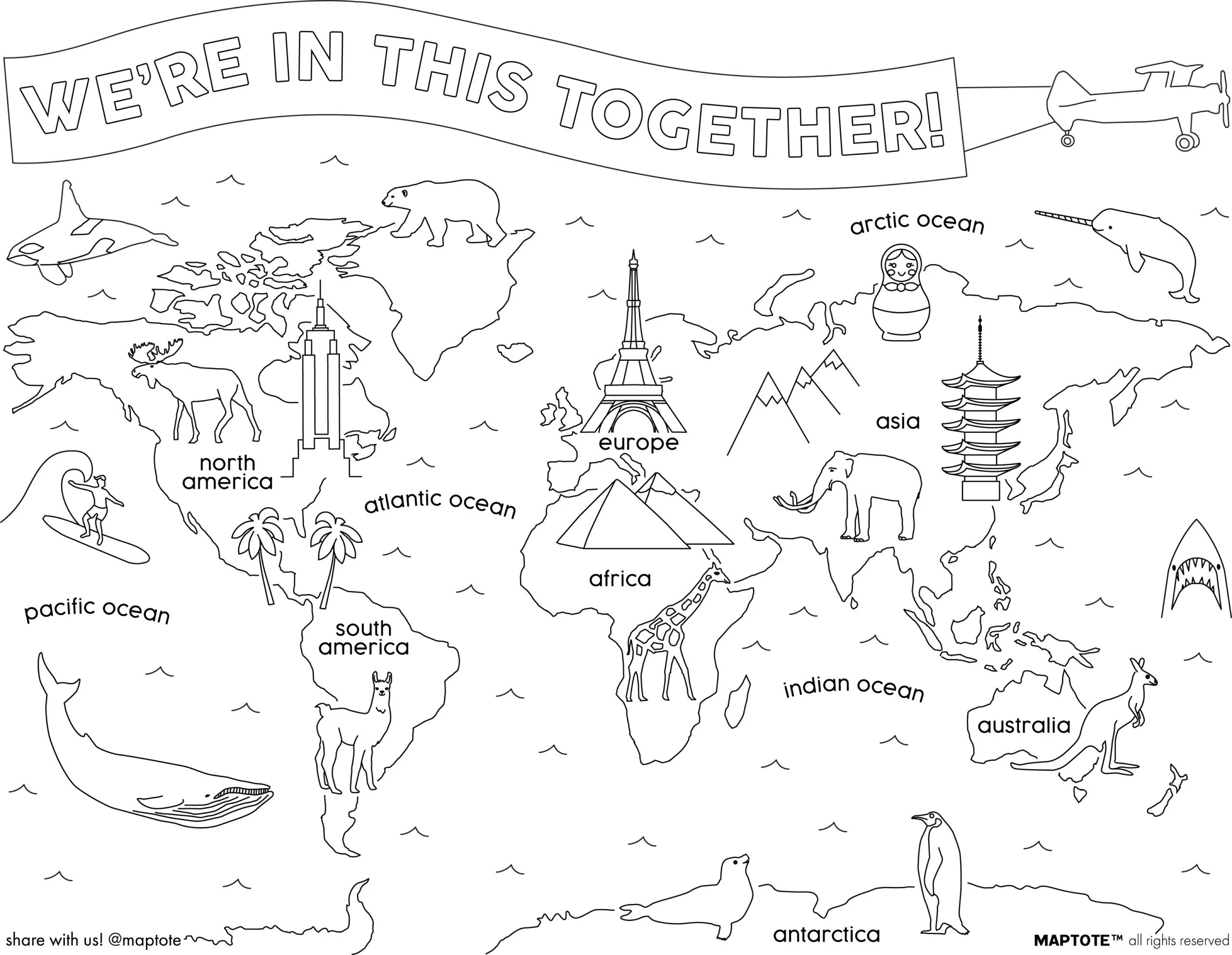 Coloring Pages To Print Maps