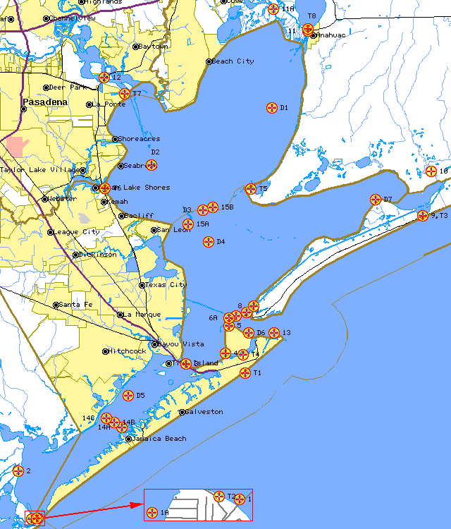 30 Galveston Bay Fishing Map Maps Database Source