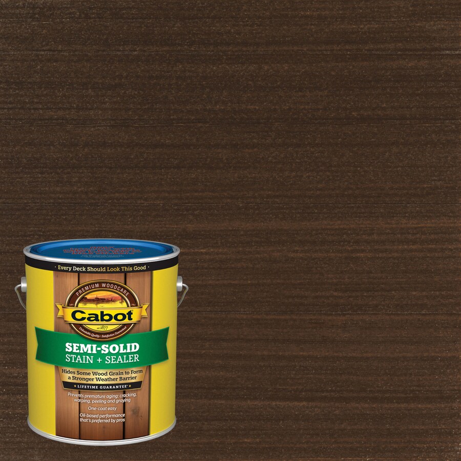 Cabot PreTinted Cordovan Brown SemiSolid Exterior Wood Stain (1Gallon) in the Exterior Stains