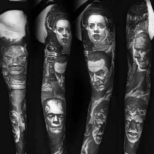 80 Horror Movie Tattoos For Men Scary Film Design Ideas