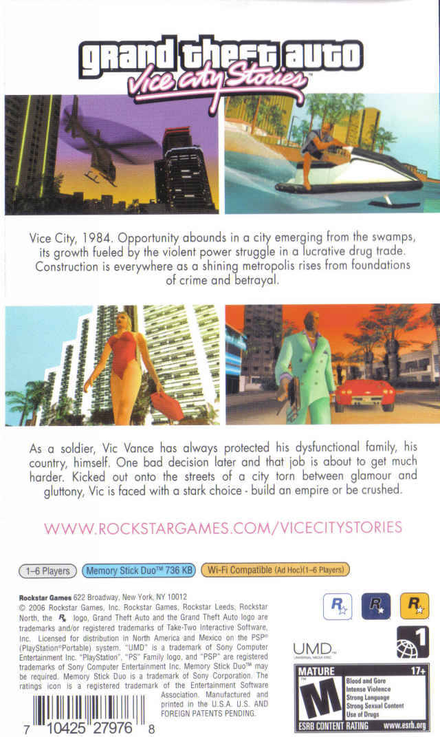 Grand Theft Auto: Vice City Stories (USA) PSP ISO - NiceROM.com ...