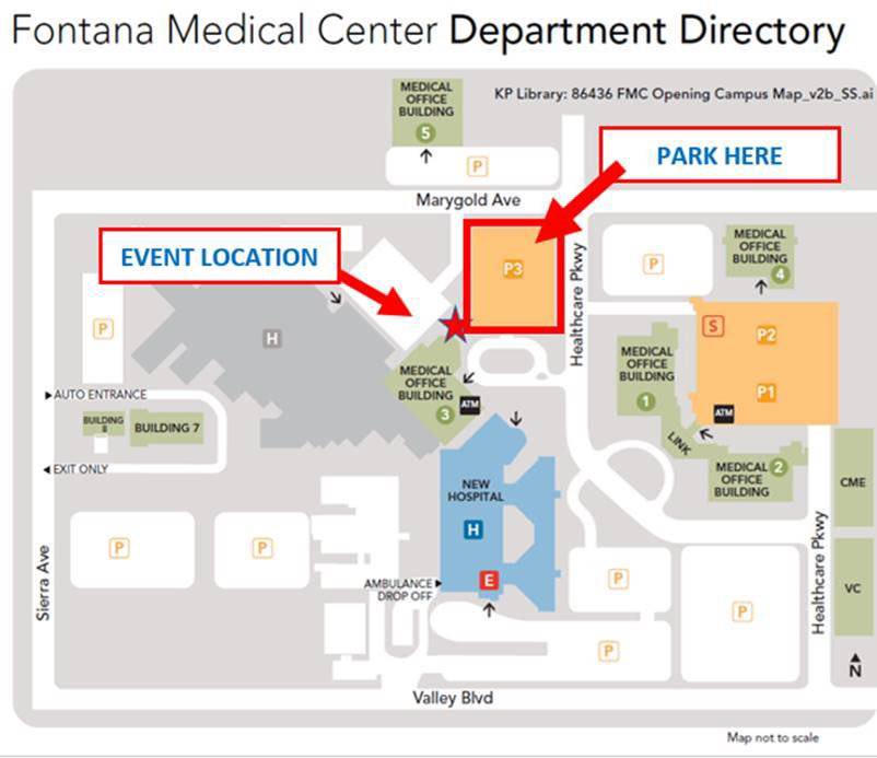 Kaiser Permanente Fontana Campus Map