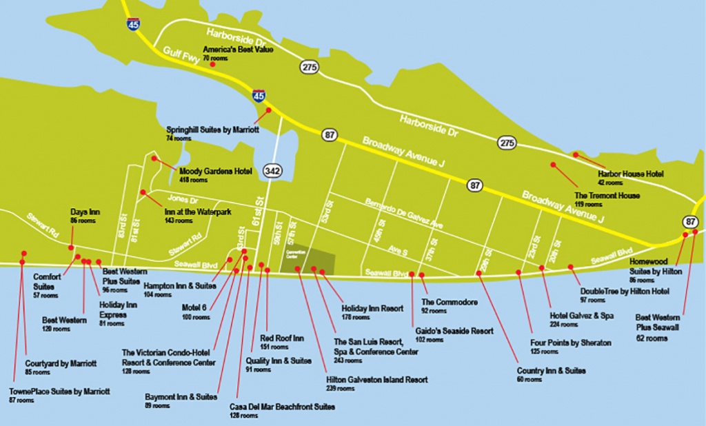 Map Galveston Resort Moody Gardens Hotel Map Of Hotels In