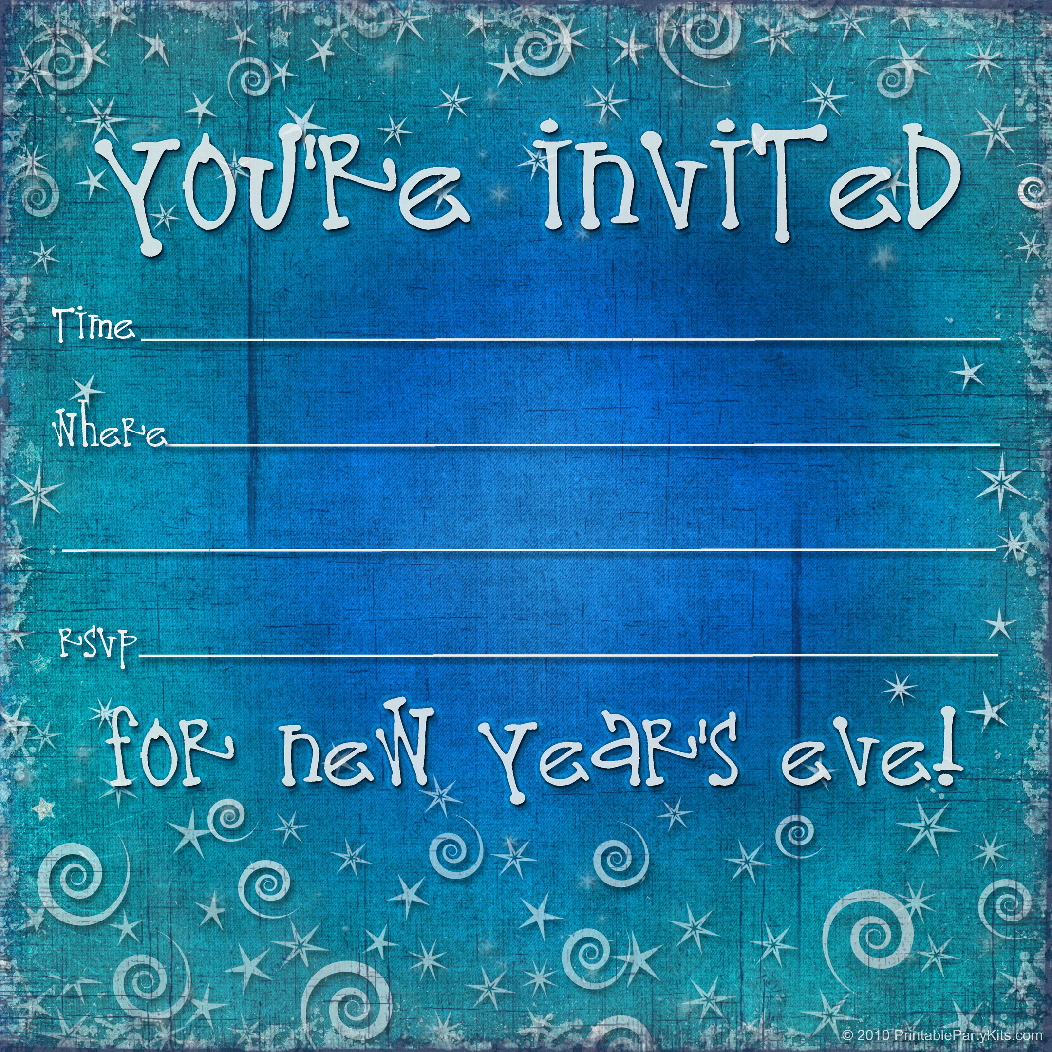 New Year's Eve Invitation Template Free Our Collection Of New Year's ...