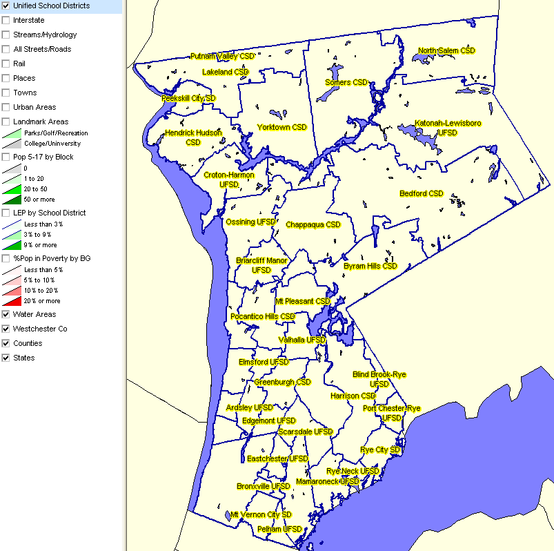 Westchester Zip Code Map Map Vector