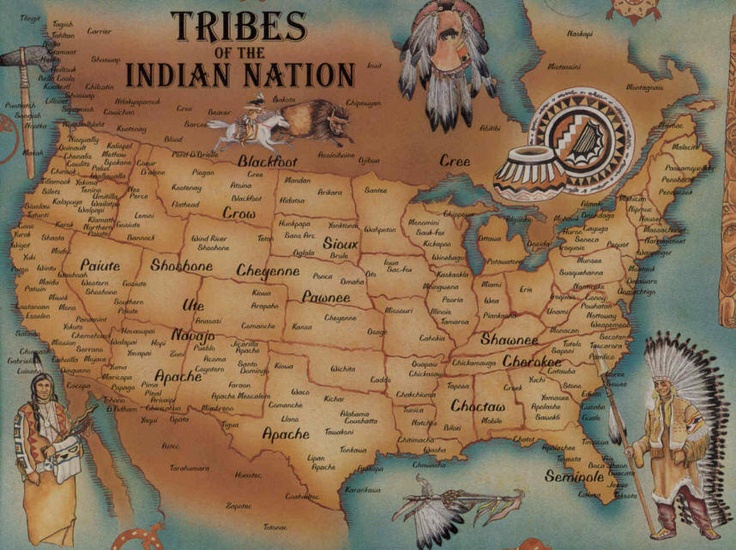 Native American tribe map The Dude Pinterest Native American